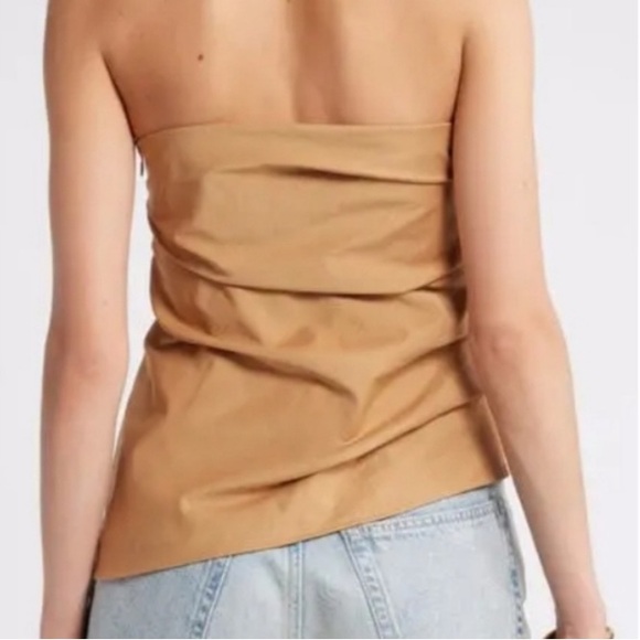 OpenEdit Tan Strapless Women's Top - Picture 2 of 5